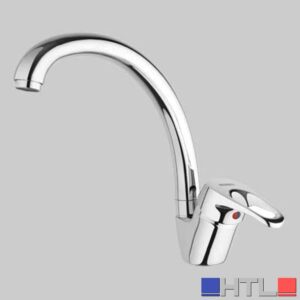 MONOCOMANDO LAVELLO CUCINA M1 CANNA ALTA GIREVOLE - Cromo