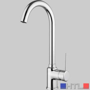 MONOCOMANDO LAVELLO CUCINA M4 CANNA ALTA GIREVOLE - Cromo