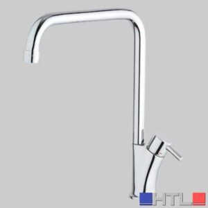 MONOCOMANDO LAVELLO CUCINA BANANA SLIM CANNA ALTA GIREVOLE - Cromo