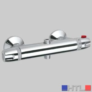 MONOCOMANDO DOCCIA ESTERNO TERMOSTATO CON DEVIATORE 2 VIE 2T - Cromo