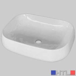 LAVABO APPOGGIO IN CERAMICA OVAL 56 - Cm 56x46