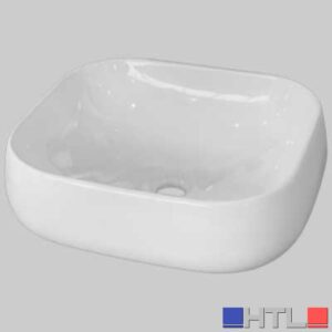 LAVABO APPOGGIO IN CERAMICA OVAL 45 - Cm 45x42