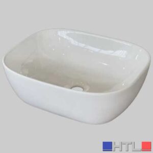 LAVABO APPOGGIO IN CERAMICA OVAL 50 - Cm 48x40