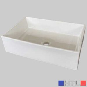 LAVABO APPOGGIO IN CERAMICA RETTANGOLARE 60 - Cm 59x38
