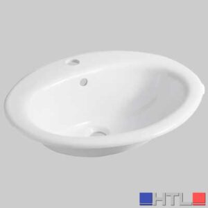 LAVABO INCASSO DECOR SOPRAPIANO CON FORO - 57x46