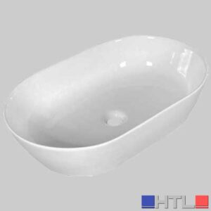 LAVABO DA APPOGGIO ZETA ELLITTICO - 62x40