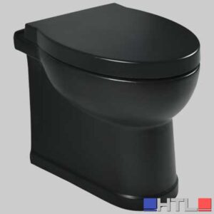 VASO FILO MURO ISCHIA NERO OPACO -