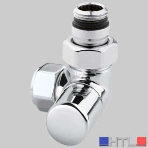 DETENTORE D'ARREDO AD ANGOLO DX CROMO - 1/2 x 24-19
