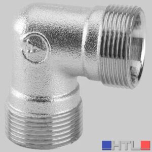 RACCORDO CURVO DOPPIO CROMATO - 24 x 19