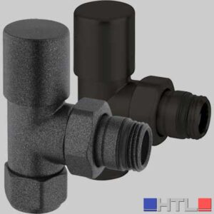 VALVOLA D'ARREDO A SQUADRA TERMOSTATIZZABILE "HIGH STYLE B" - Antracite 1/2 x 24-19