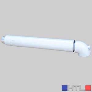 TERMINALE ANTIVENTO CON CURVA 90° PER SCALDINI - 60-100