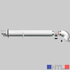 KIT SCARICO COASSIALE CON CURVA  60-100