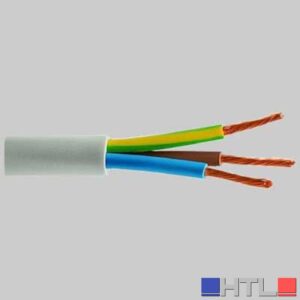 CAVO TRIPOLARE BIANCO - Sezione 3 x 1.5 (Confezione da 100 MT)