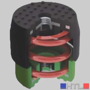 KIT 4 ANTIVIBRANTI TELESCOPICI RAINBOW - Bianchi/Rossi - 70-120 Kg