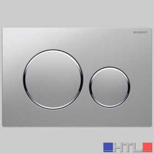 PLACCA DI COMANDO SIGMA20 DOPPIO TASTO - ACCIAO INOX