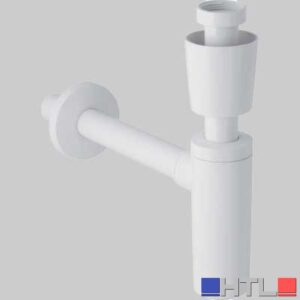 SIFONE A VISTA PER LAVABO - BIANCO Ø 40 x 1"1/4