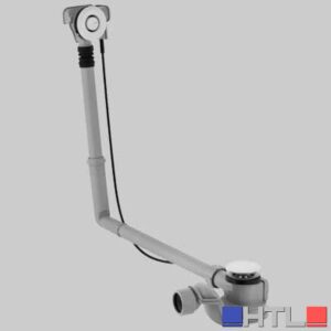 COLONNA VASCA CON PROLUNGA ORIZZONTALE - Uscita Ø 40 . cm 50