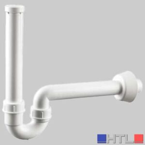 SIFONE ORIENTABILE PER LAVABO CON ROSONE - 1" 1/4 x 40