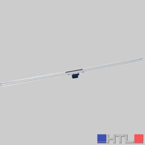 CANALINA DOCCIA 'CLEANLINE80' NERO CROMATO SPAZZOLATO - L. 30-130 cm