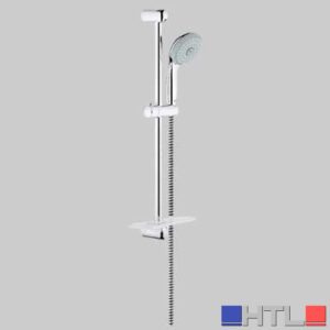 Asta SALISCENDI con portasapone TEMPESTA 3 getti - cromo