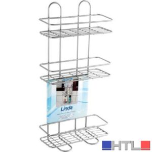MENSOLA DOCCIA RETTANGOLARE 3 RIPIANI - metallo