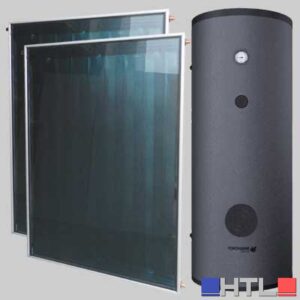 KIT SOLARE LT 300 CIRCOLAZIONE FORZATA - 2 Collettori da 2,66 Mq