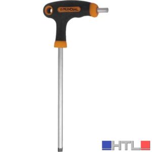 CHIAVE MASCHIO ESAGONALE CON IMPUGNATURA A T - 10 mm