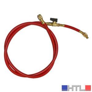Tubo flessibile singolo con rubinetto Mod.A - 1/4 F - F 1/4 X R407