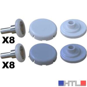 KIT SCORRIMENTO C/CUSCINETTI PER MIAMI 4 MM - Bianco