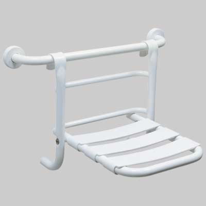 SEDILE RIBALTABILE DA APPENDERE AL CORRIMANO - Bianco - immagine 2