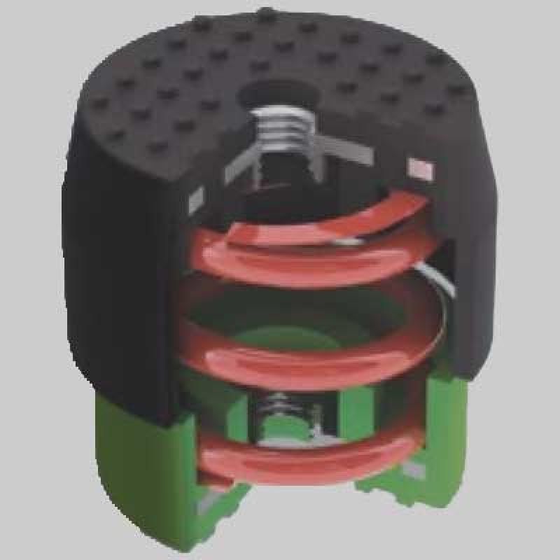 KIT 4 ANTIVIBRANTI TELESCOPICI RAINBOW - Bianchi/Rossi - 70-120 Kg - immagine 2