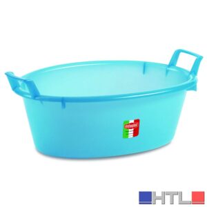 Stefanplast BACINELLA OVALE AZZURRA lt. 16 - Ø cm. 50x18 h