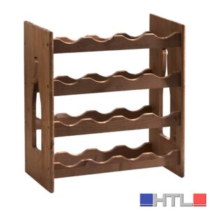 CANTINETTA IN LEGNO SCURO 16 POSTI cm.42x25x50h