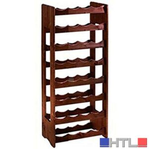 CANTINETTA IN LEGNO SCURO 32 POSTI cm.42x25x100h