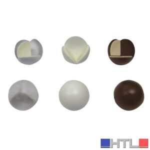 Utilia PARASPIGOLI ADESIVO A SFERA BLISTER 4 PZ.  Bianco (confezione da 12)