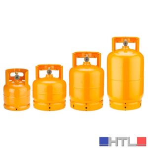 BOMBOLA PER GAS VUOTA CON RUBINETTO kg. 2 (lt. 4,8)