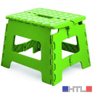 SGABELLO PIEGHEVOLE IN PLASTICA cm. 28x24x21,5 h col. Assortiti