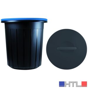 Giò Style PATTUMIERA ECO SOLUTION Lt. 16 - cm. 33x33x33,5 h col. Nero/Blu