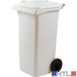 ICS BIDONE QUADRO PER DIFFERENZIATA Lt. 120 - cm. 55x50x94 h col. Bianco