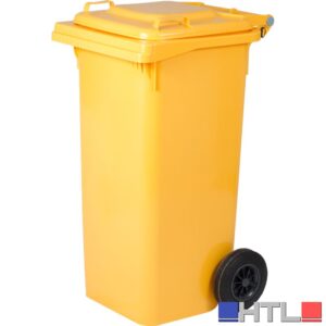 ICS BIDONE QUADRO PER DIFFERENZIATA Lt. 120 - cm. 55x50x94 h col. Giallo