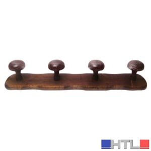APPENDIABITO IN LEGNO SCURO 4 posti cm. 48x9 h