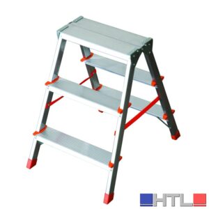 Facal SGABELLO IN ALLUMINIO FILO doppia salita 3 gradini