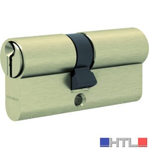 Assa Abloy CILINDRO SAGOMATO GEMMA Ottone Nichelato mm. 55 (27,5-27,5)  (confezione da 10)