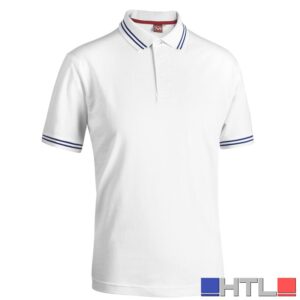 POLO SMITH Col. Bianco/Blu Navy Mis. XL