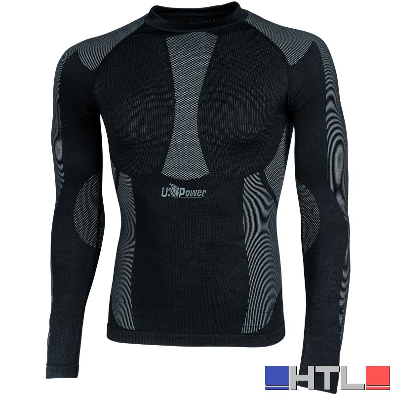 U-Power MAGLIA TERMICA CURMA Col. Nero Mis. 2XL/3XL