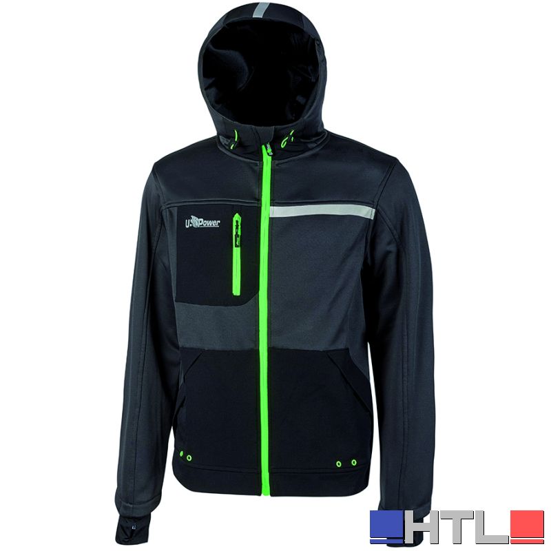 U-Power FELPA GALAXY Col. Grigio/Verde Mis. L