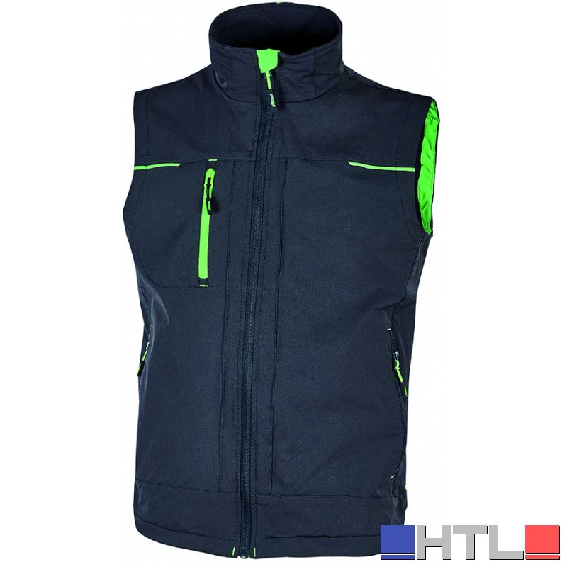 U-Power GILET SATURN Col. Grigio/Verde Mis. XXL