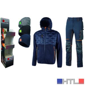 U-Power ESPOSITORE 4 giacche Spok - 4 pantaloni Atom -10 cuffie