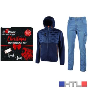 U-Power CHRISTMAS WORKWEAR KIT SPOCK DEEP BLU + JAM DENIM  Mis.  M