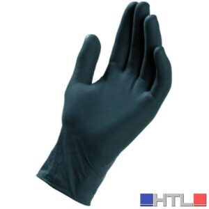 GUANTI MONOUSO IN NITRILE BLACK NITRO DPI 3 CF.100 PZ Col. Nero tg. 6/6,5 (S)